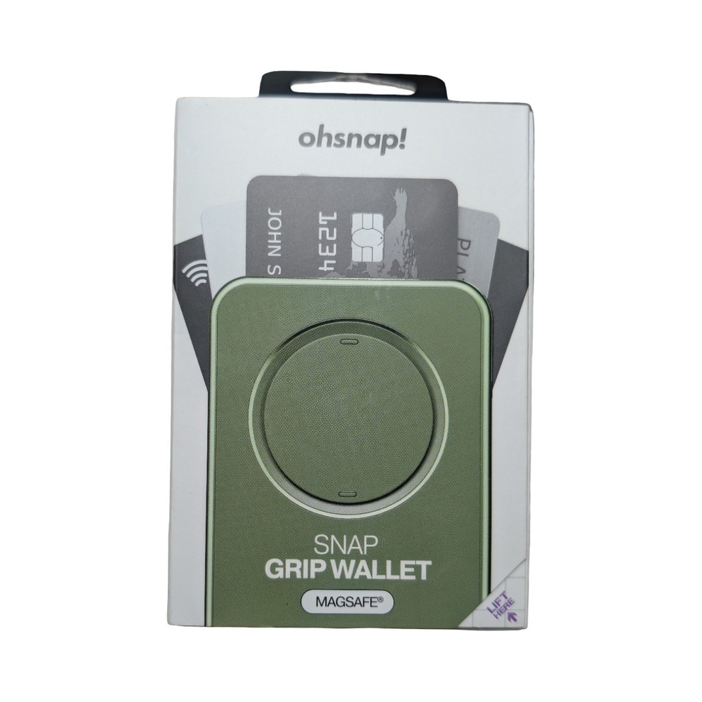 Snap Snap Grip Wallet with MagSafe — Olive Green